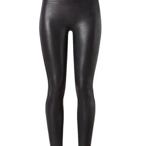 SPANX Faux Leather black Leggings NWT